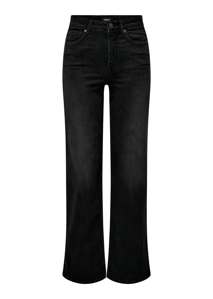 Madison Wide Leg Jeans  Washed Black