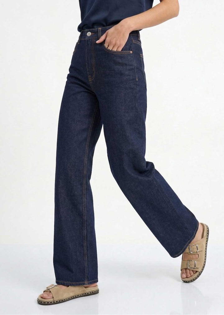Madison Wide Leg Jeans Indigo