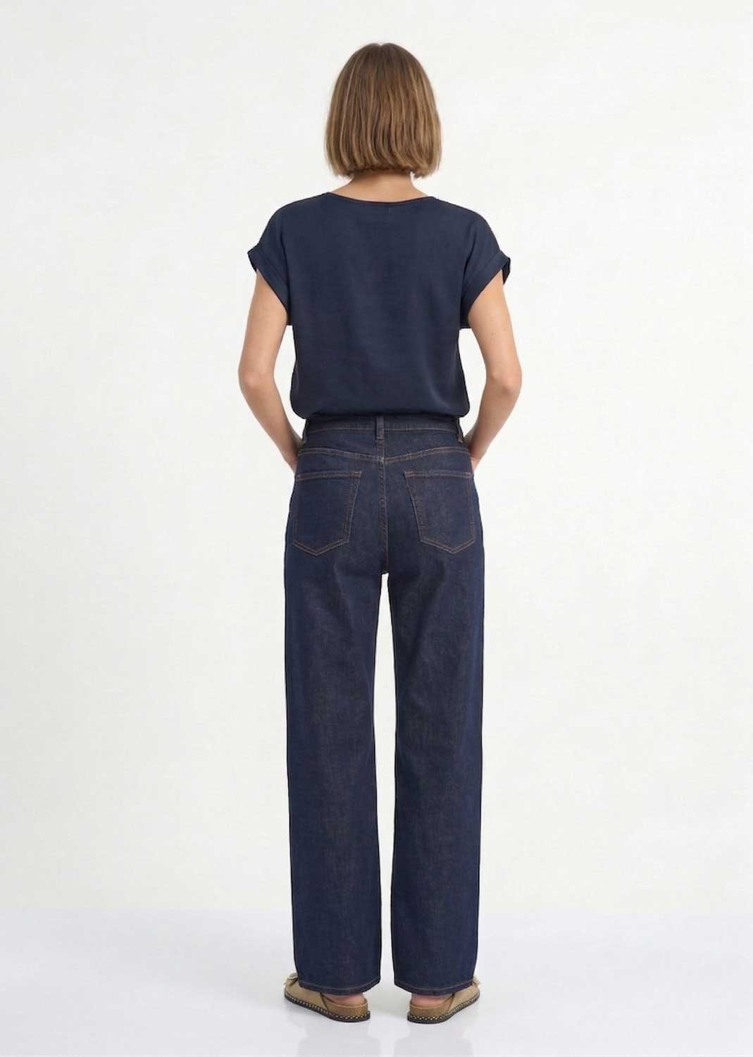Madison Wide Leg Jeans Indigo