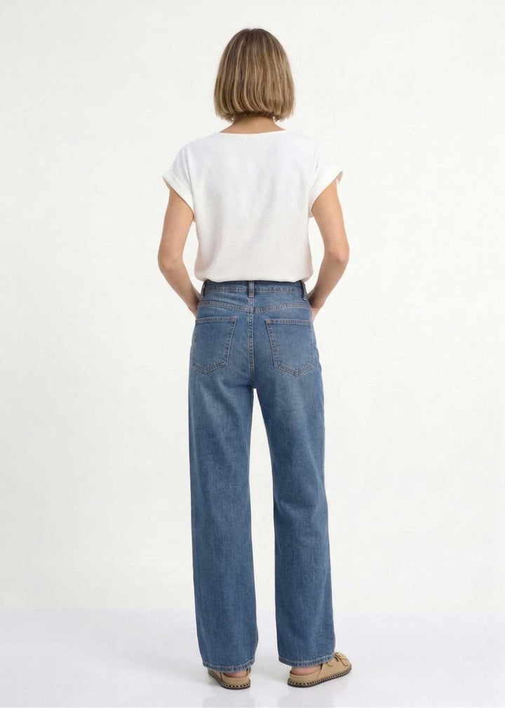 Madison Wide Leg Jeans in Blue
