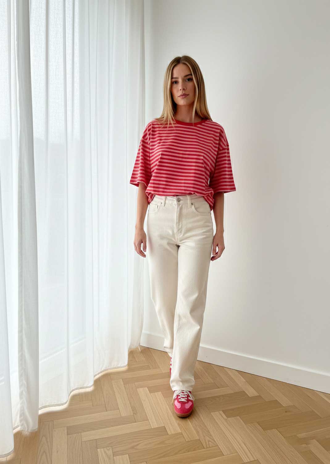 brton stripe tshirt red inl