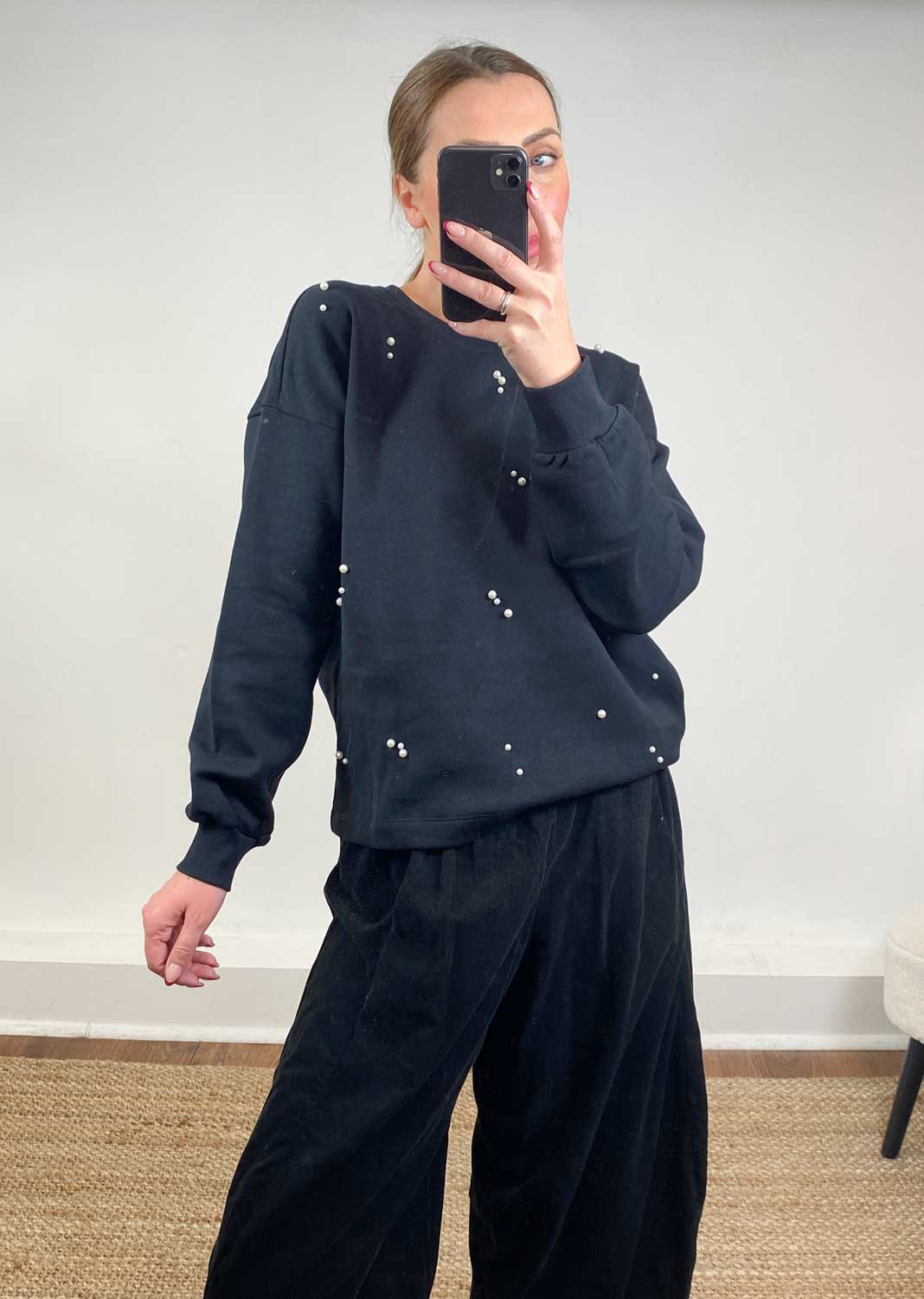 Matilda Black Pearl Sweater