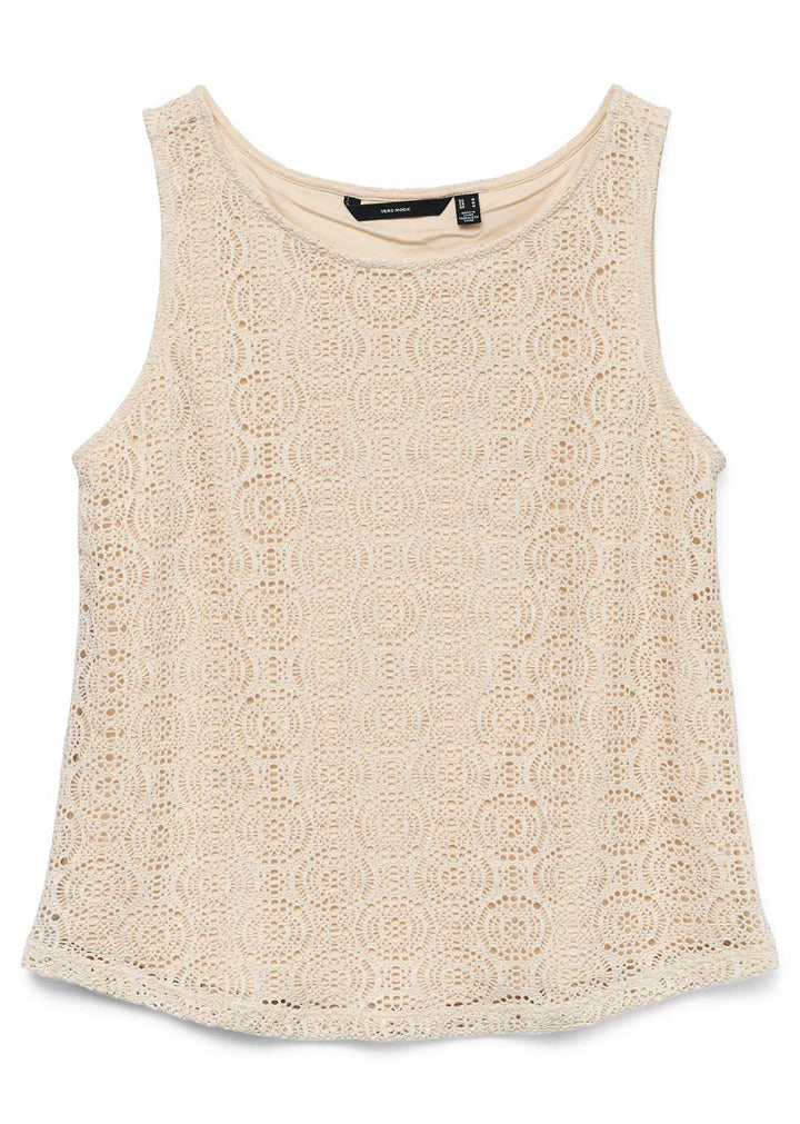 Maya Lace Vest in Cream