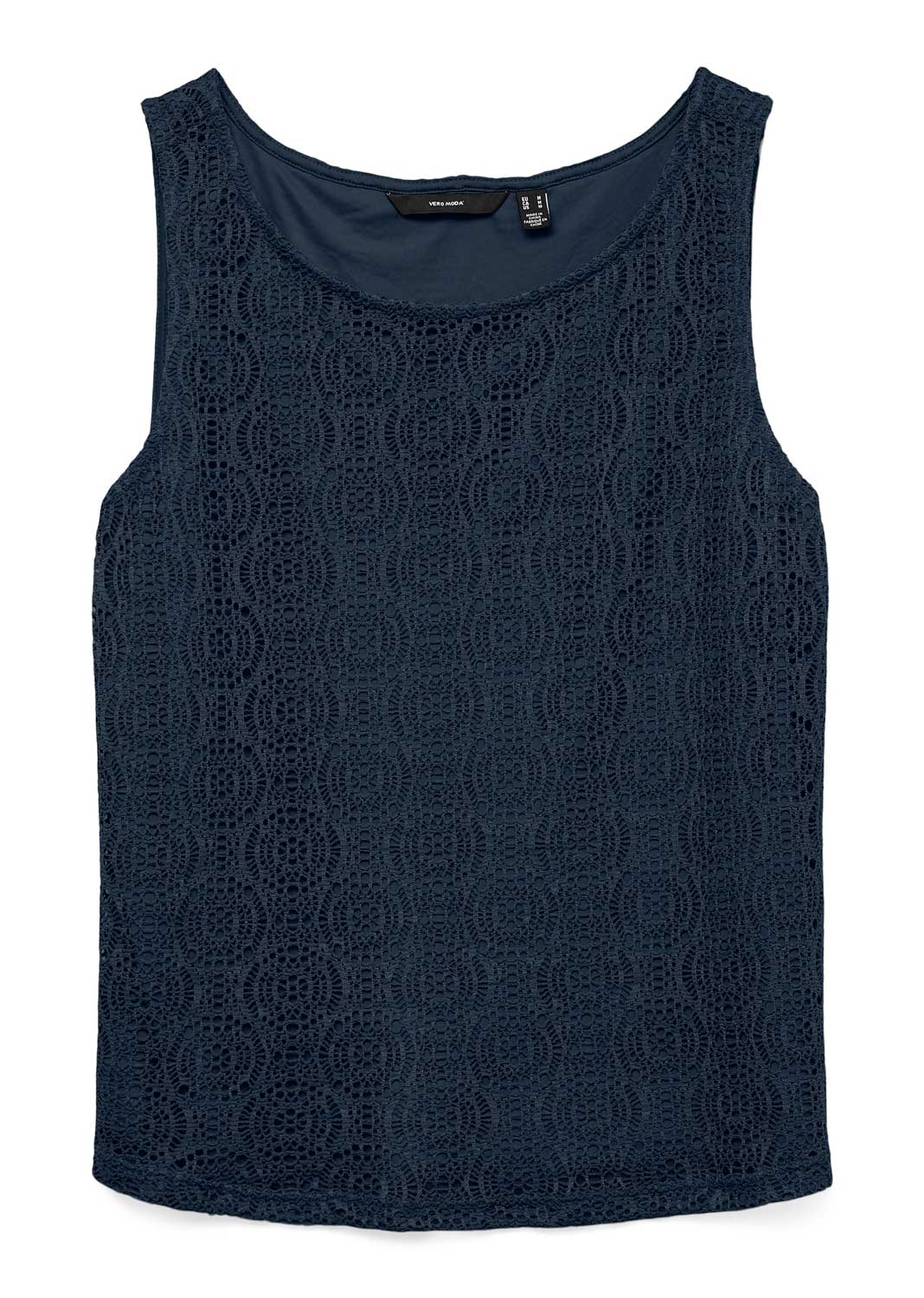 Maya Lace Vest in Navy