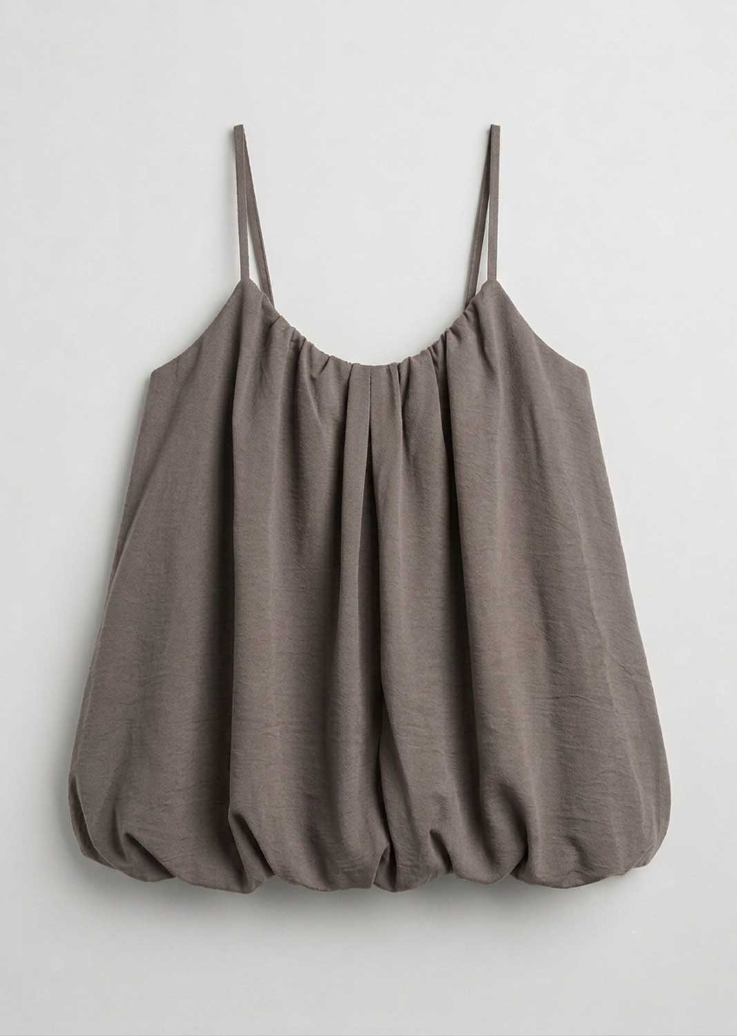 taupe bubble hem cami