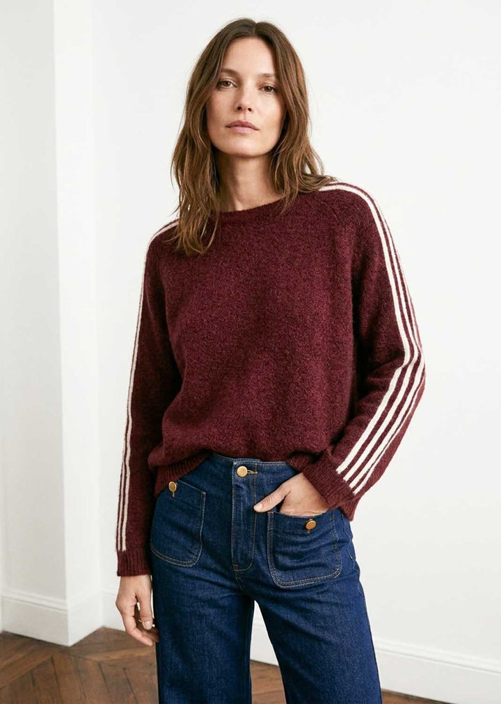 Milton Side Stripe Knitted Jumper