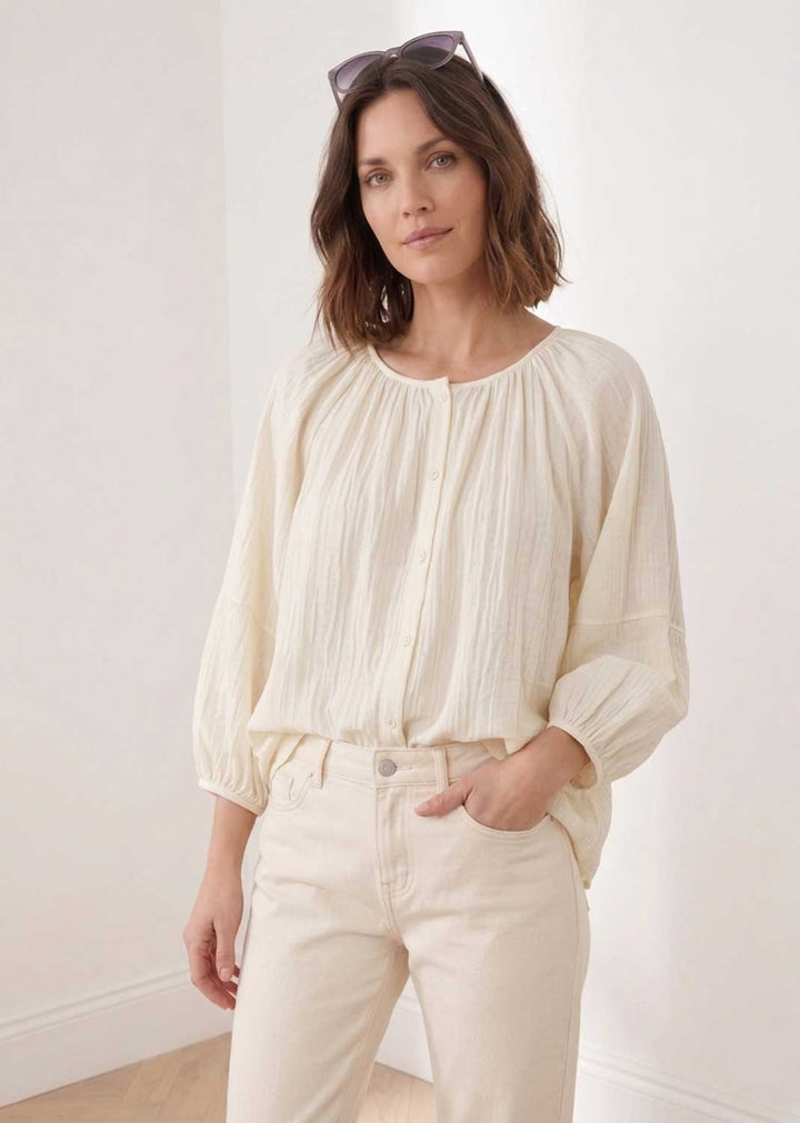 Miranda Cream Loose Fit Blouse