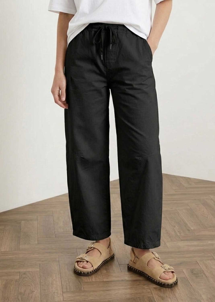 Nadine Black Barrel Magic Pants