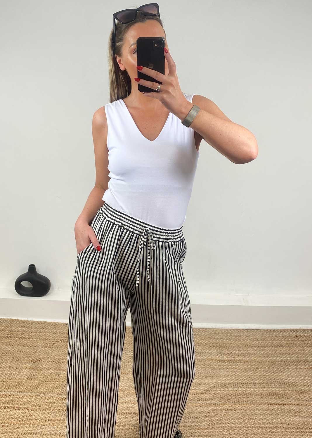 Naomi V Neck Vest in White