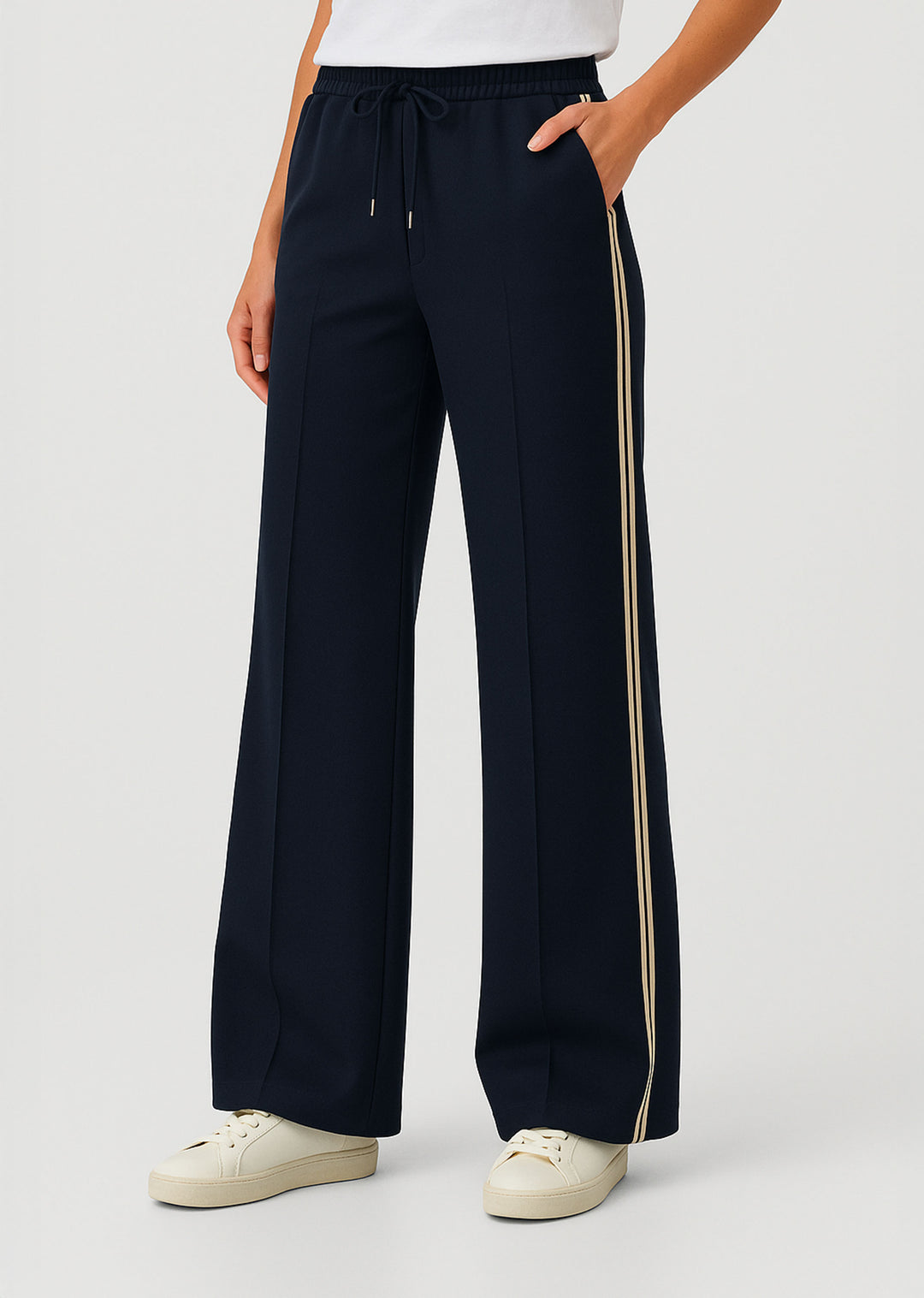 Cory Side Stripe Track Navy