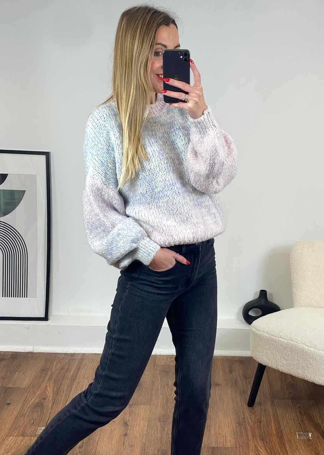 Pink Ombre Knit Jumper