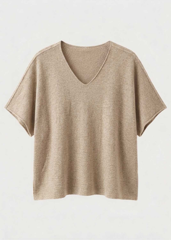 Ophelia V Neck Box Knit Top
