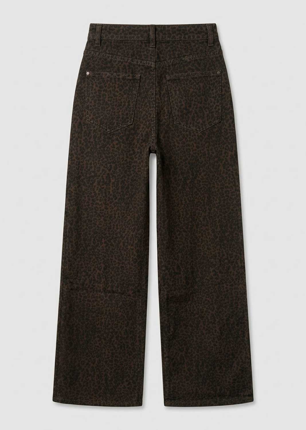 Quinn Leopard Print Dad Jeans
