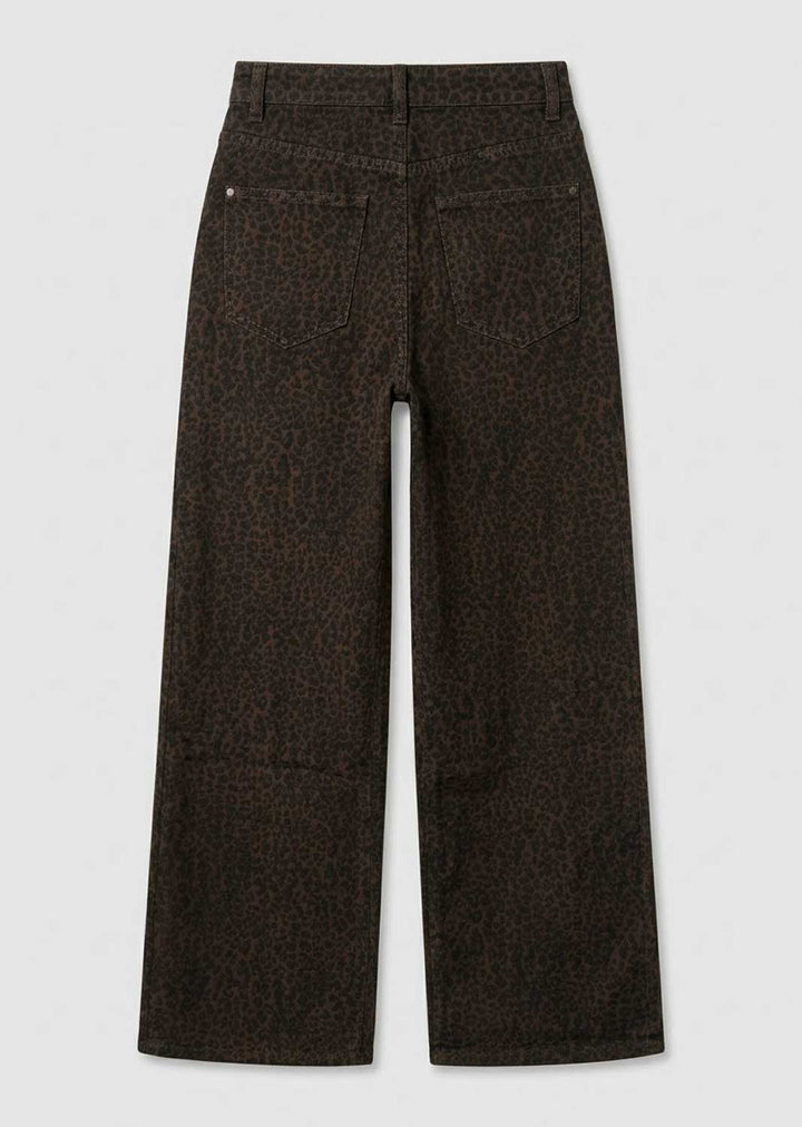 Quinn Leopard Print Dad Jeans
