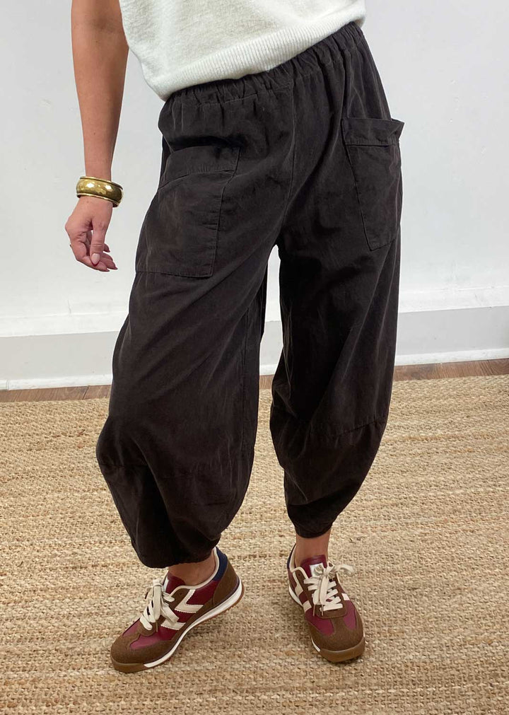 Remy Cord Barrel Pants Brown