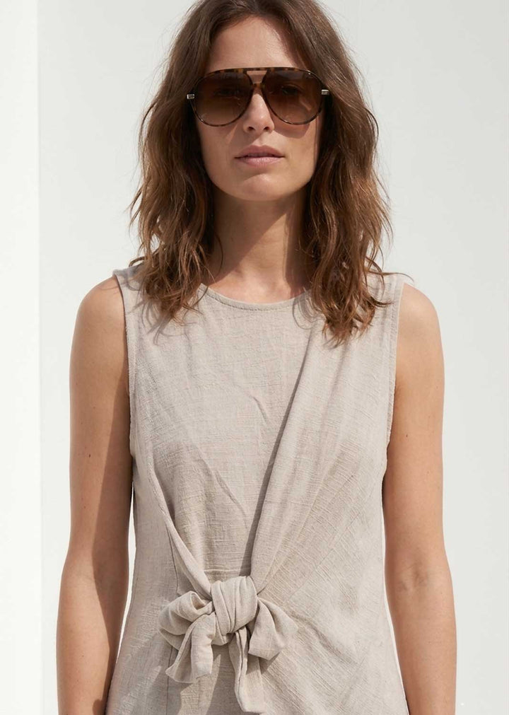 hopsack tie top 