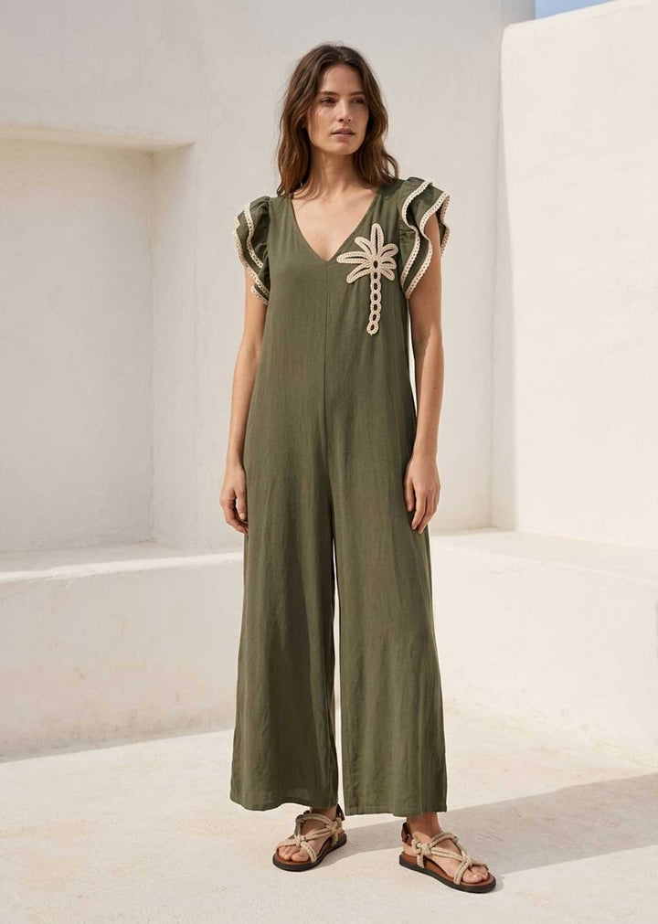 sage green jumpsuit 
