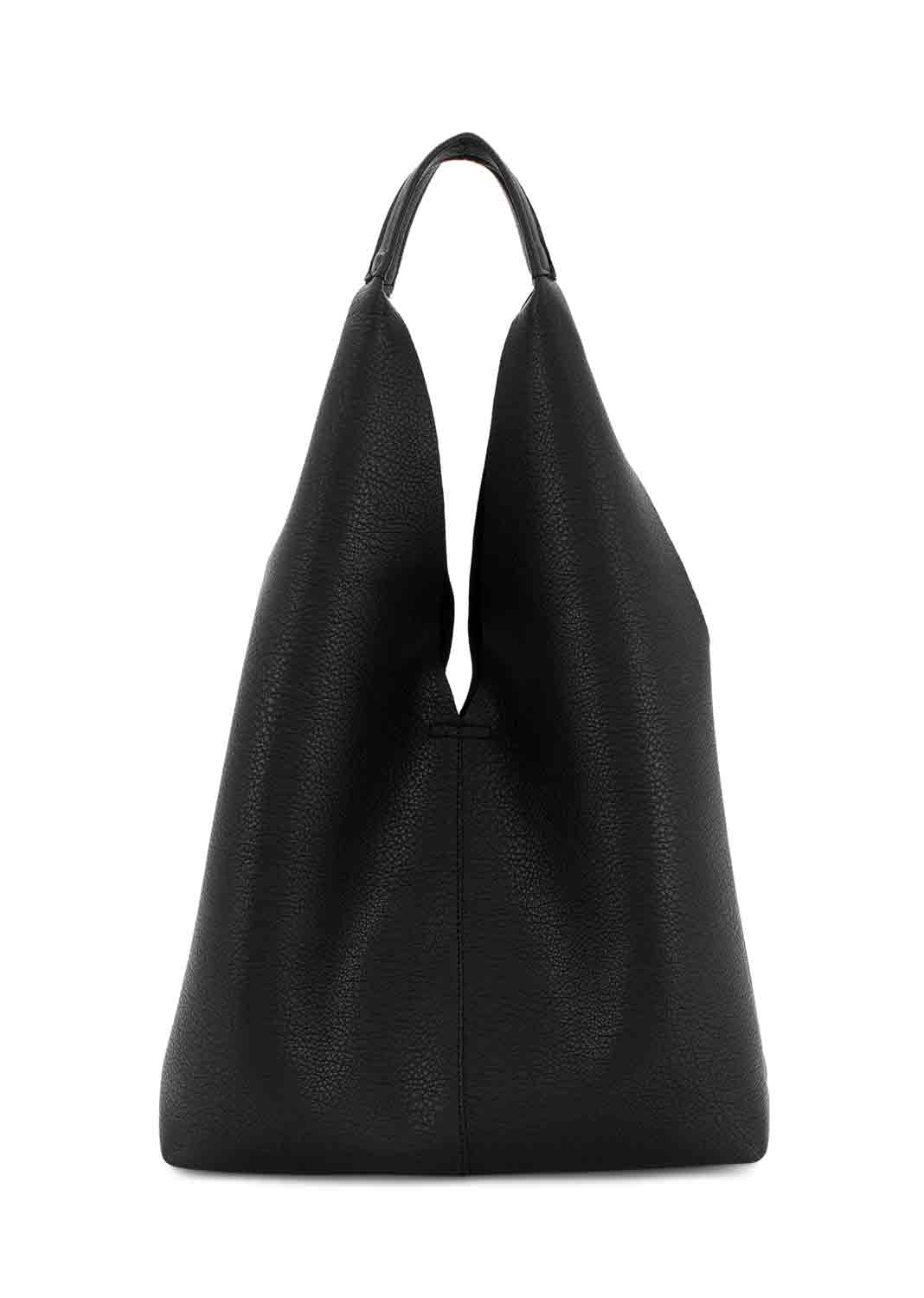 Slouchy Black Tote Bag
