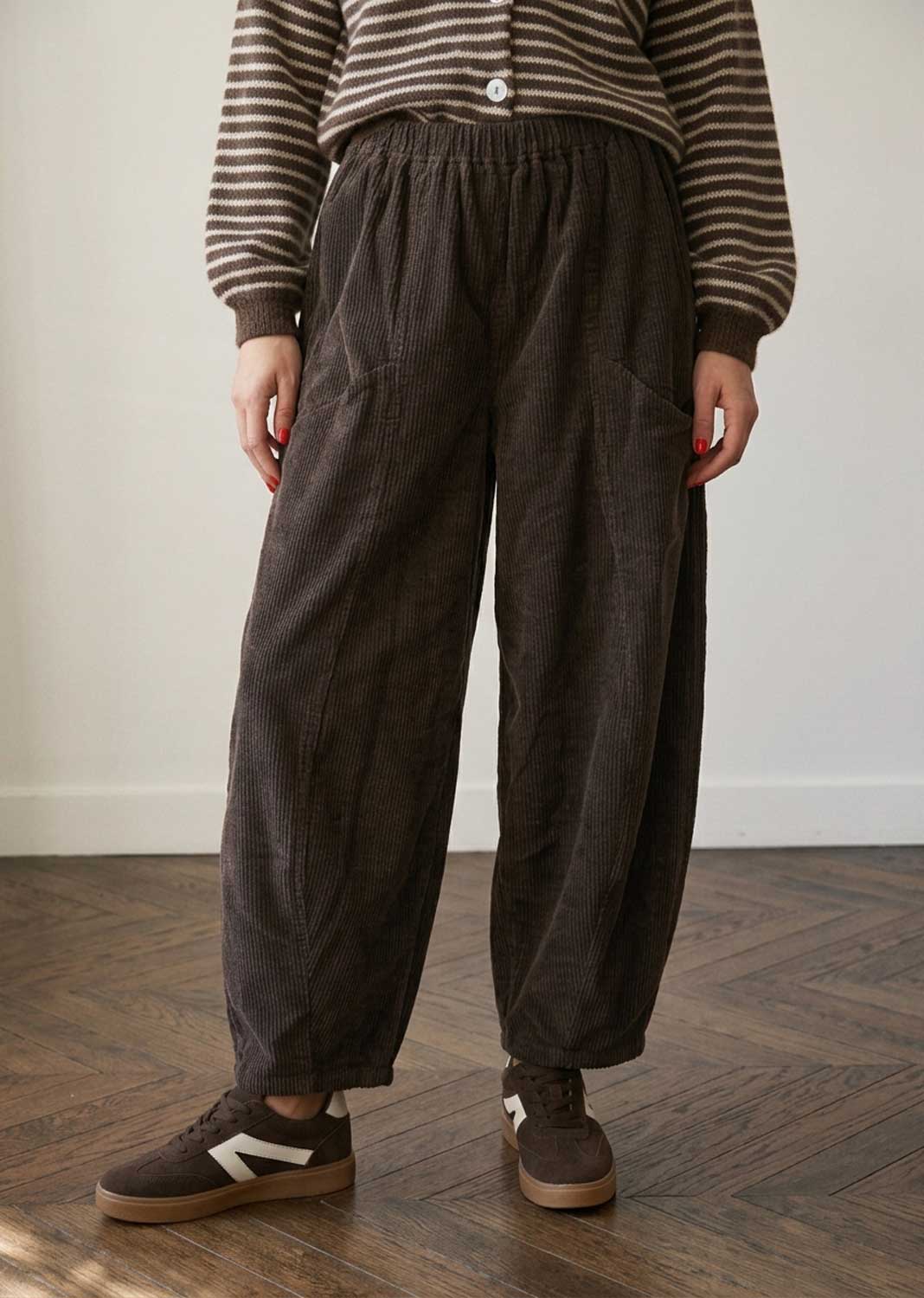 Sophie Jumbo Cord Barrel Pants