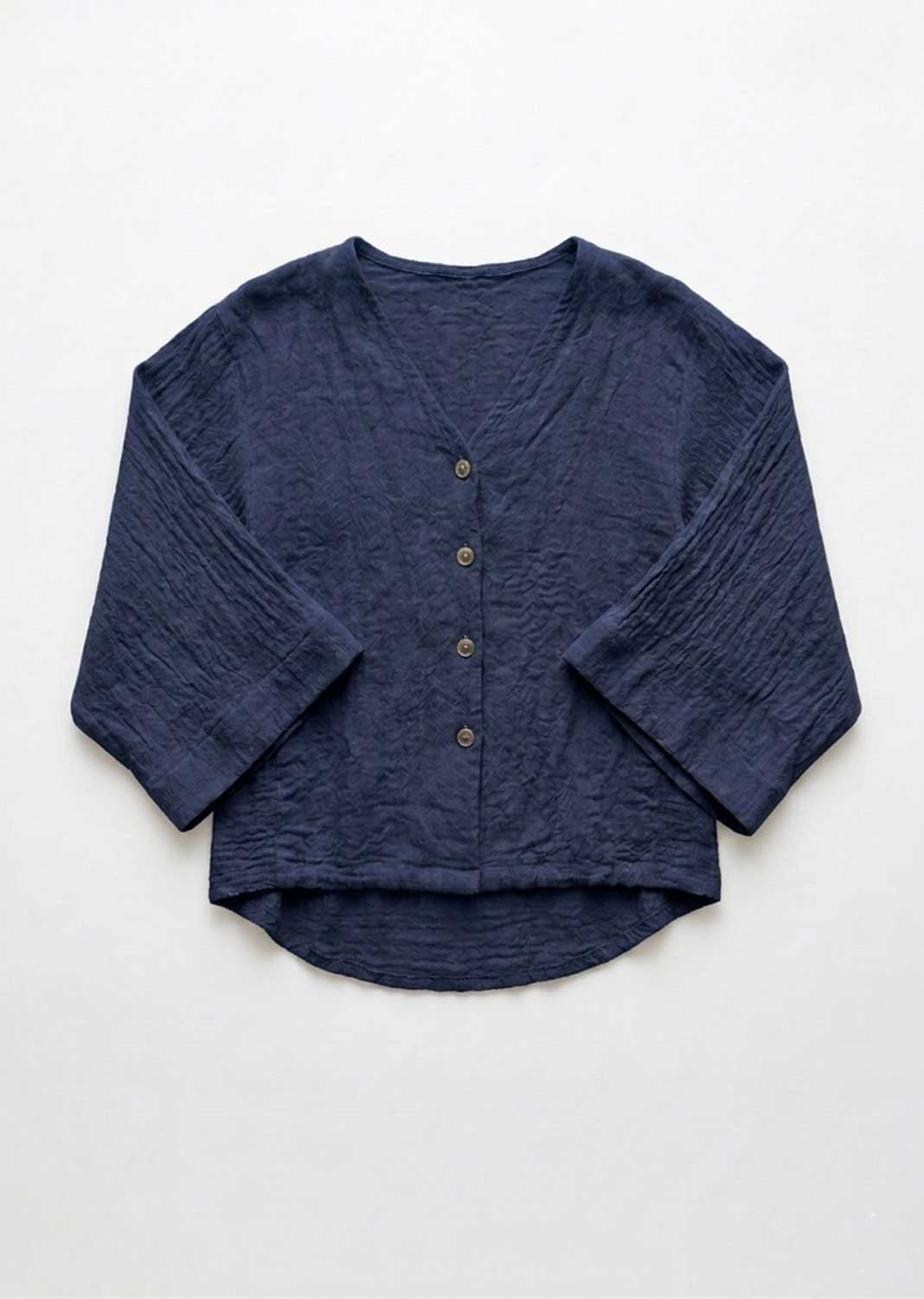 Sandy Navy Hopsack Jacket