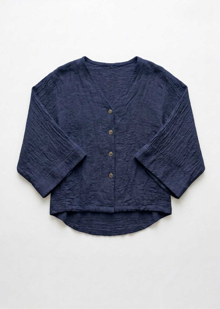 Sandy Navy Hopsack Jacket