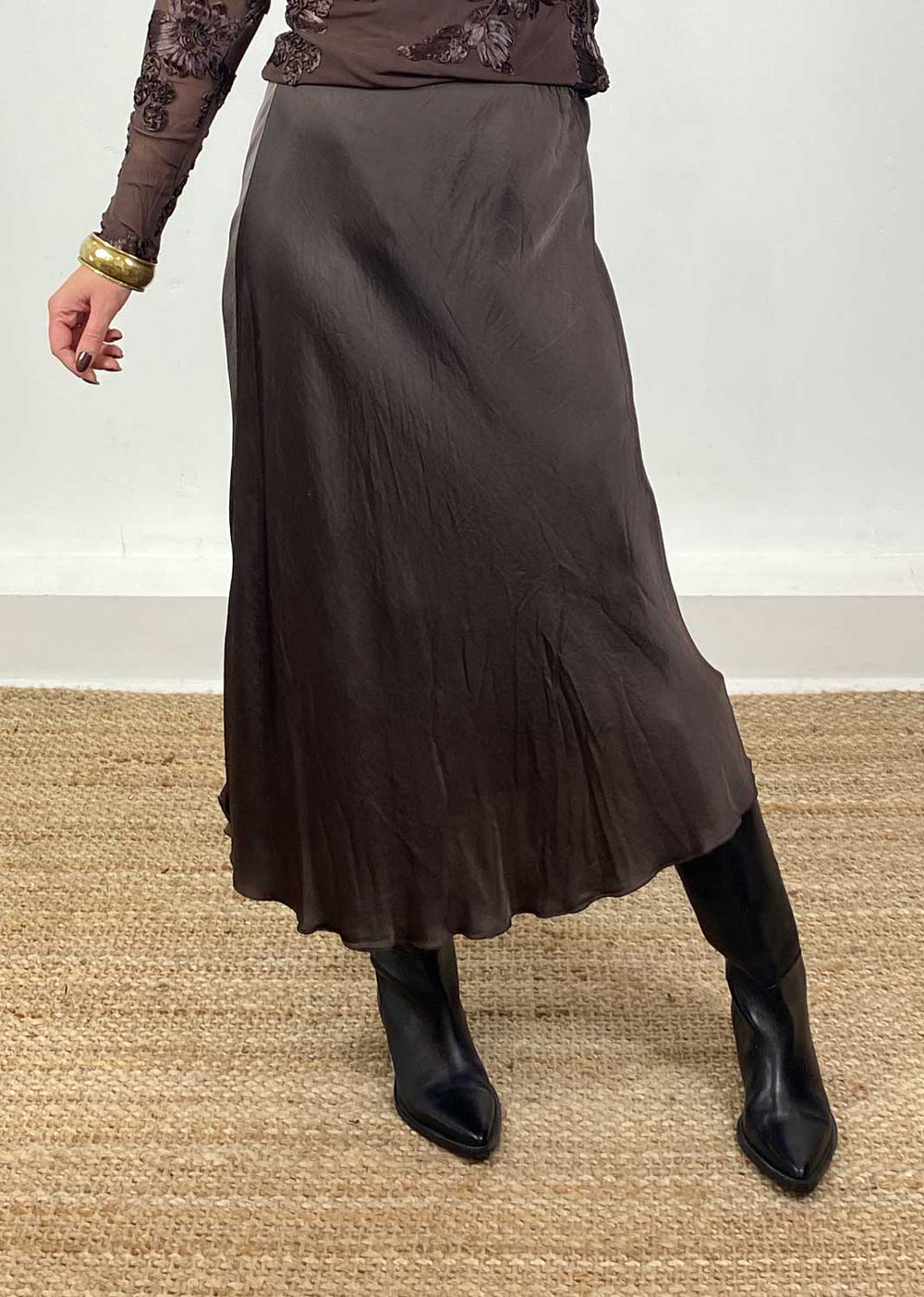 Silky Skirt Chocolate