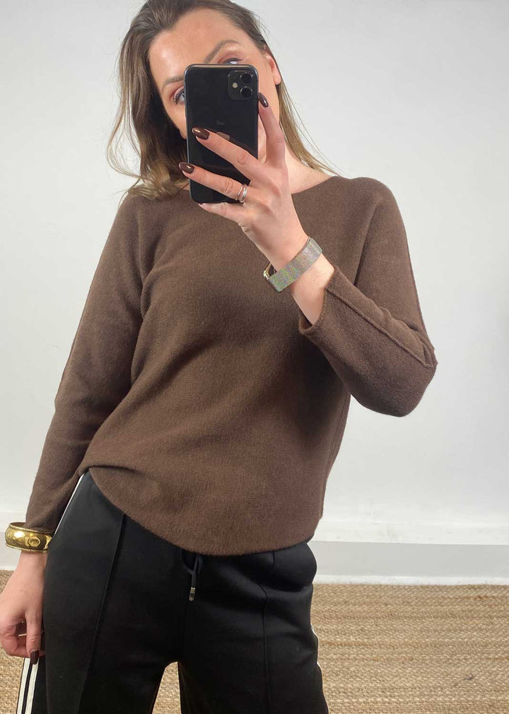 Shauna Knit Jumper Brown