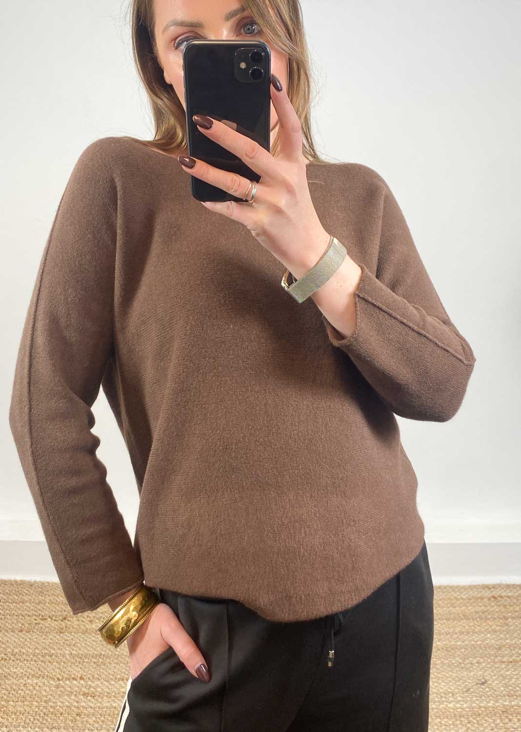 Shauna Knit Jumper Brown