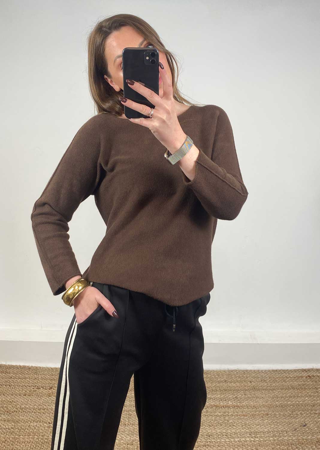 Shauna Knit Jumper Brown
