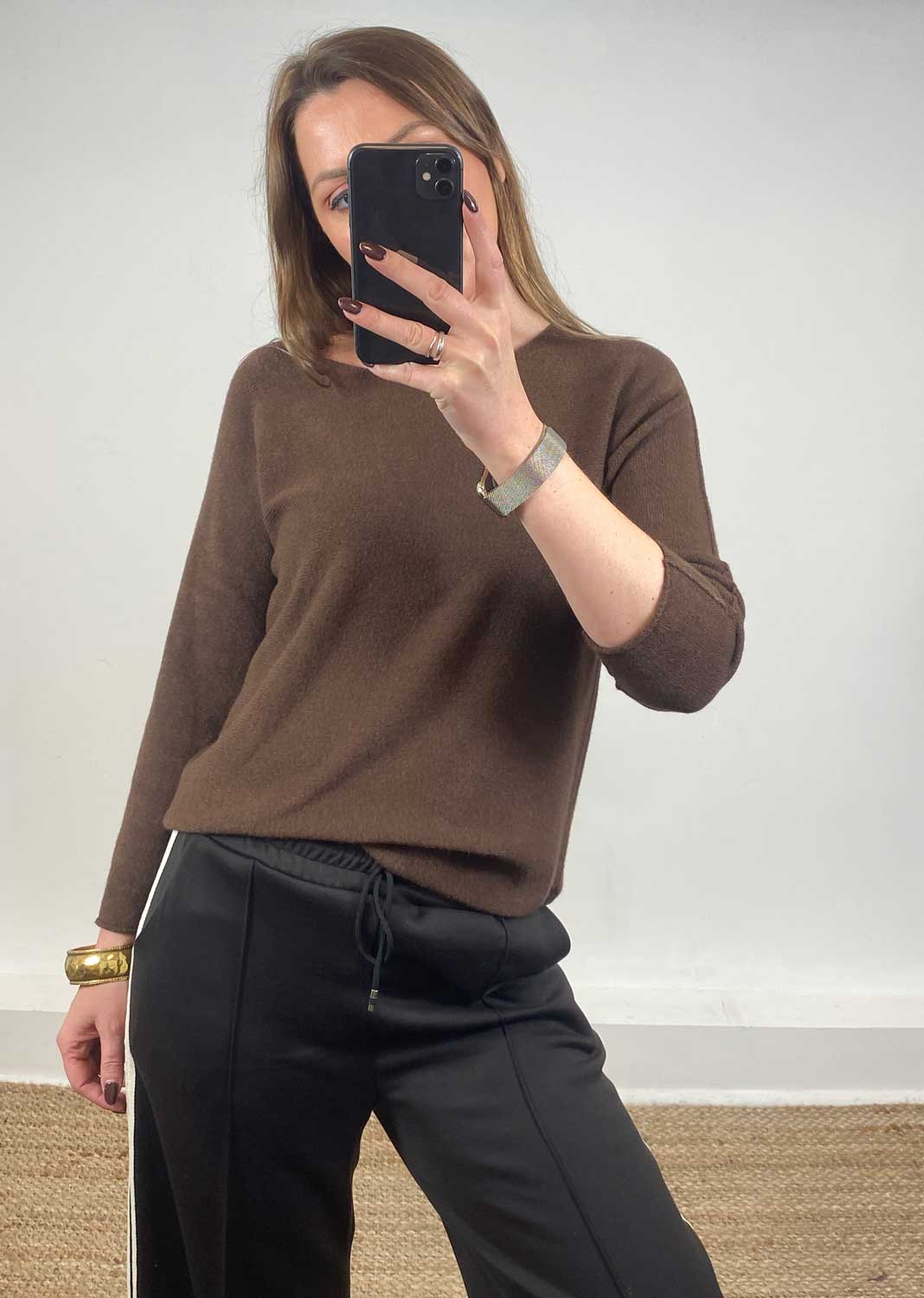 Shauna Knit Jumper Brown