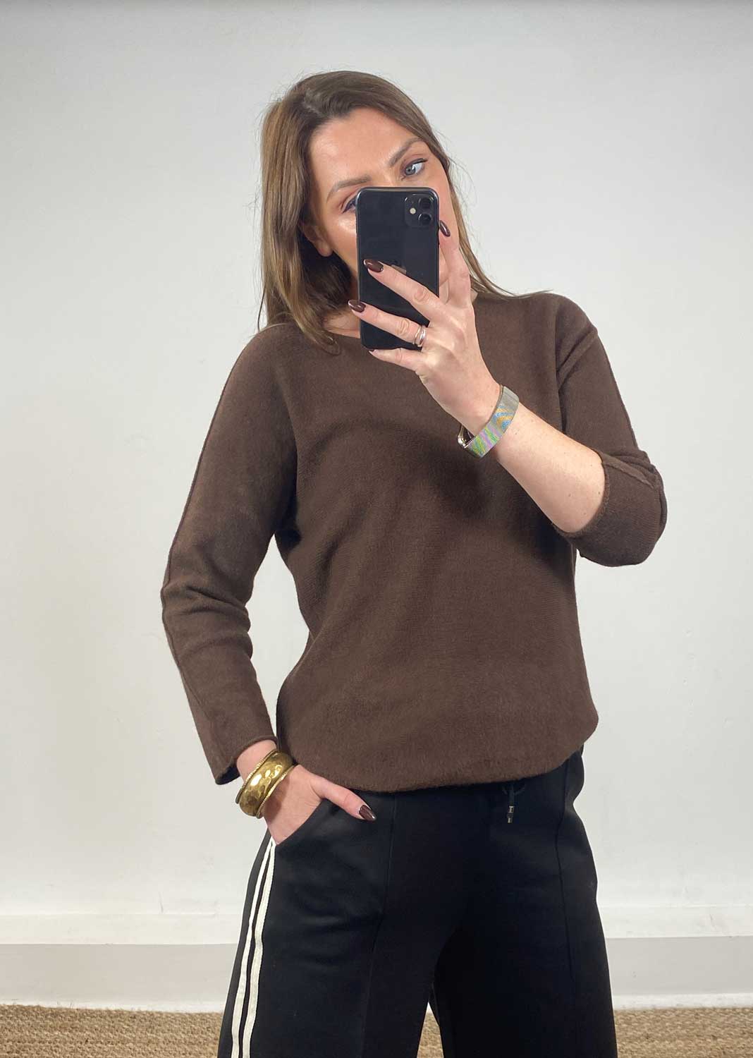Shauna Knit Jumper Brown