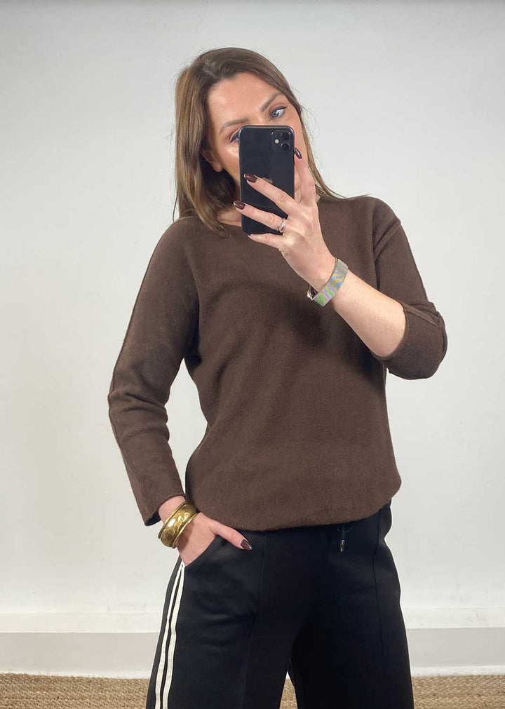 Shauna Knit Jumper Brown