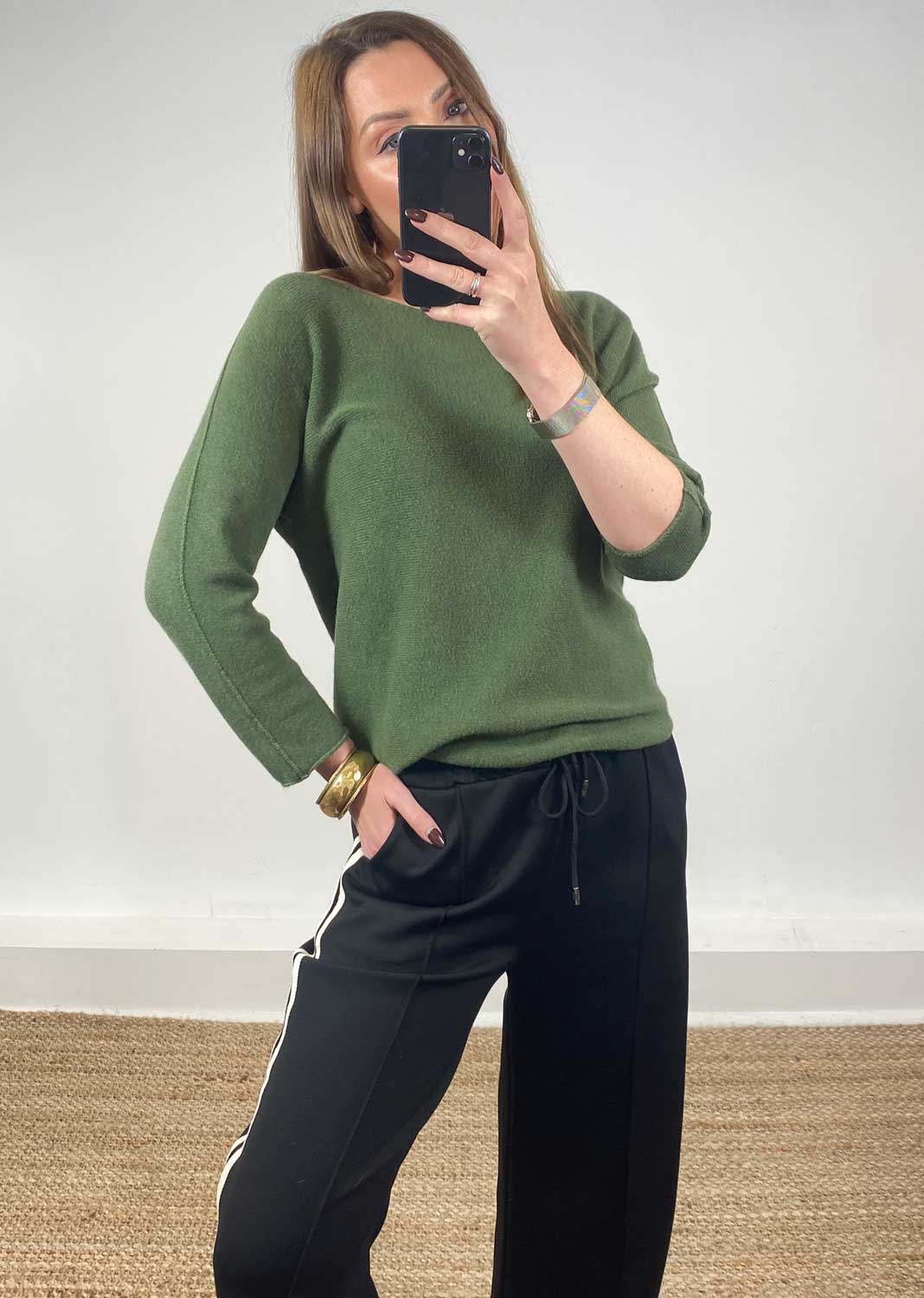 Shauna Knit Jumper Khaki