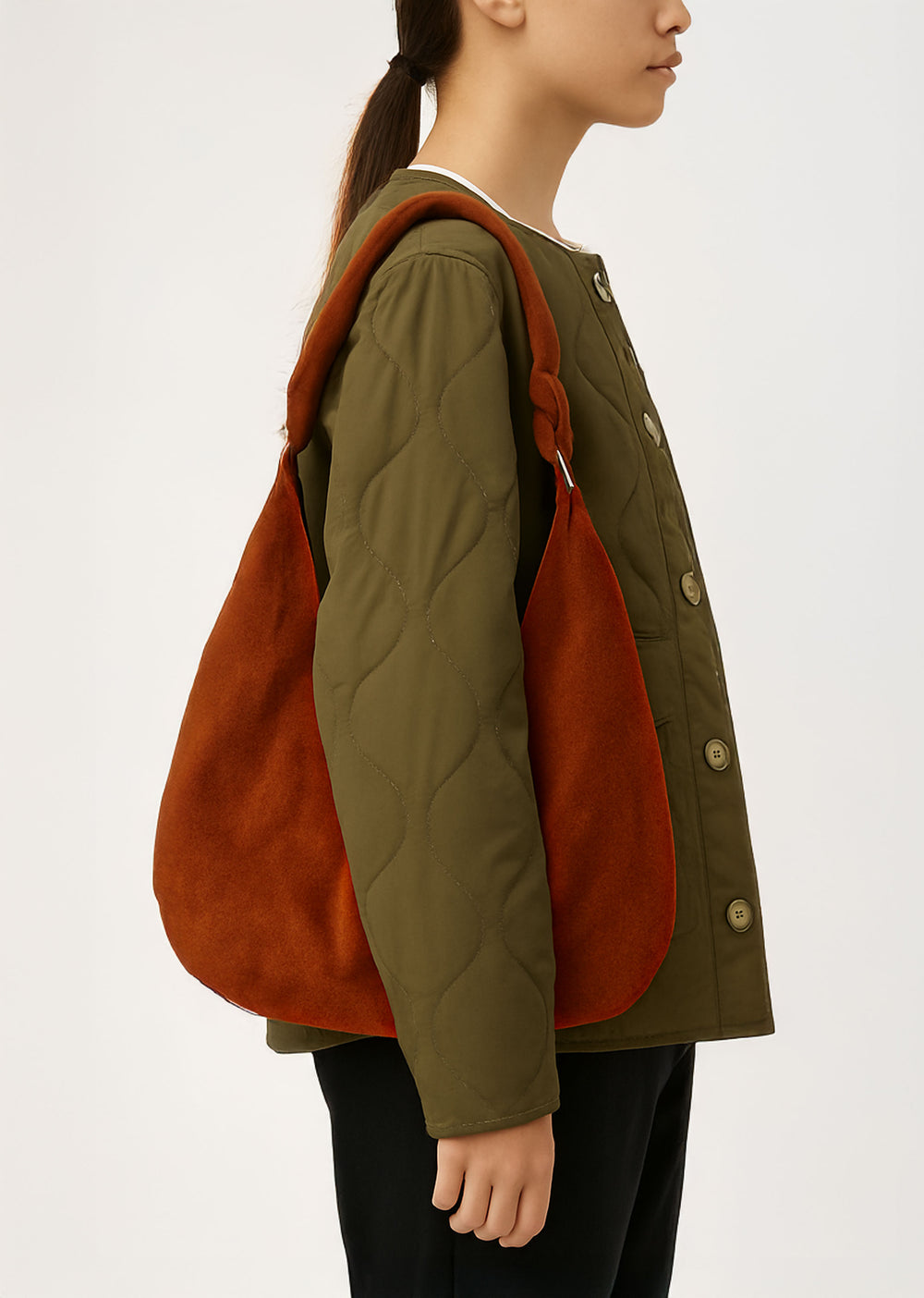 Tan Suede Slouchy Bag