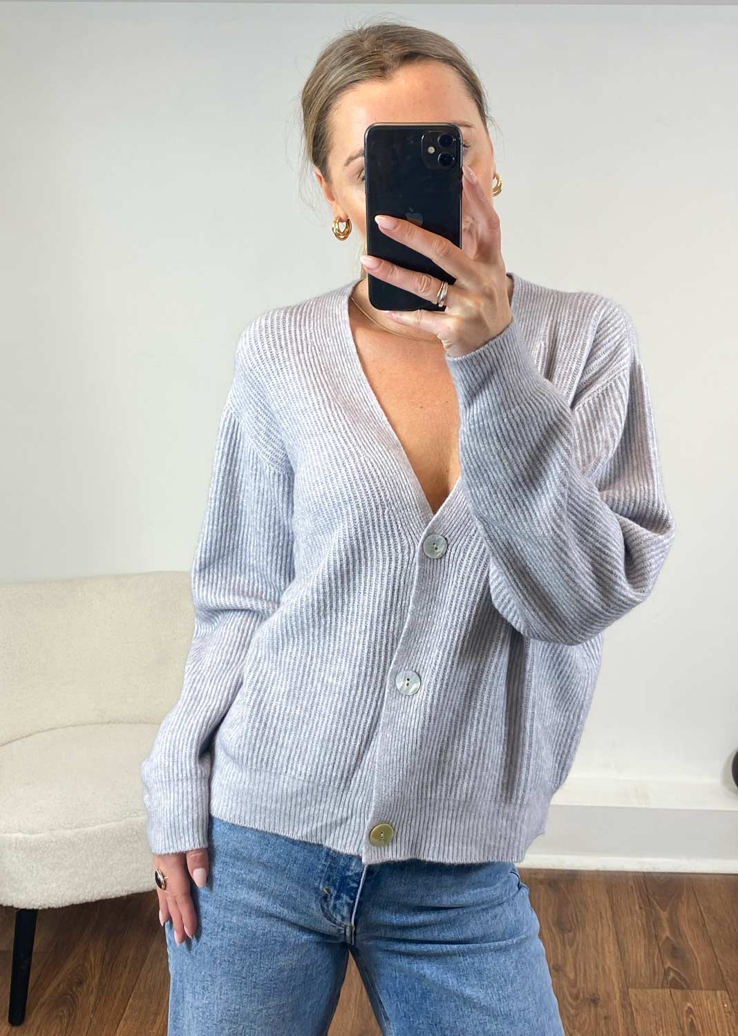 Soft Ribbed Cardigan