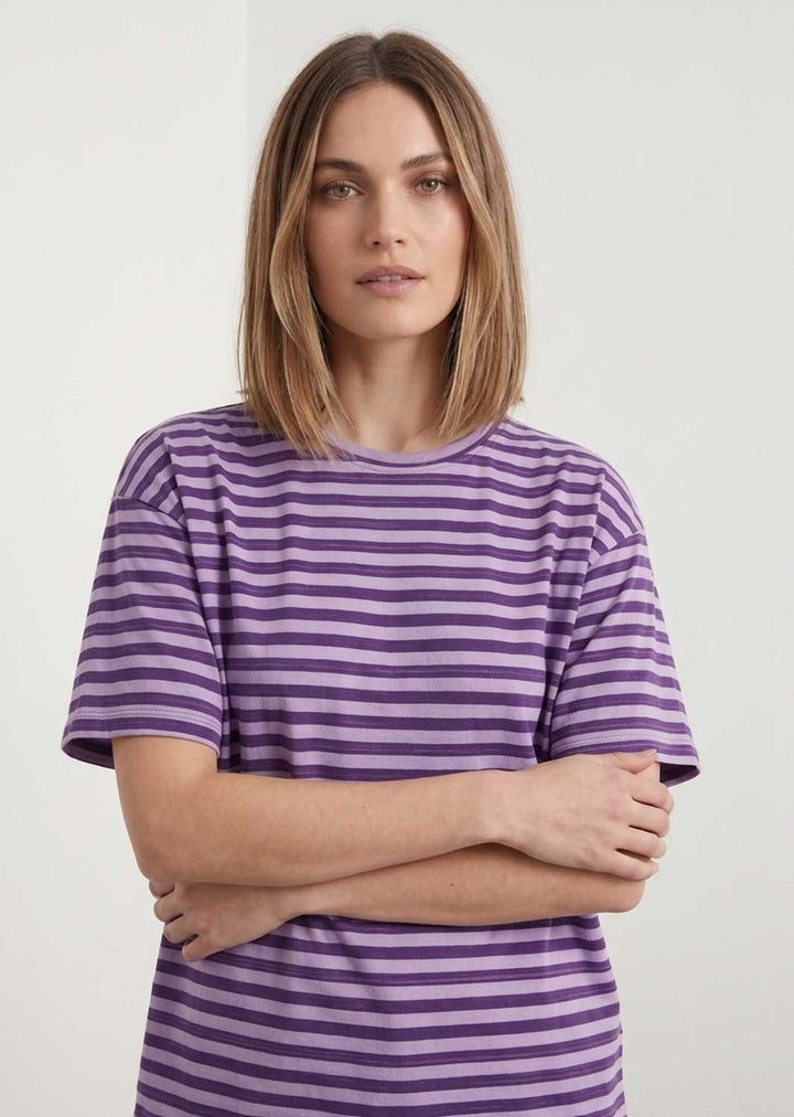 Susie Purple Lilac Stripe Tshirt