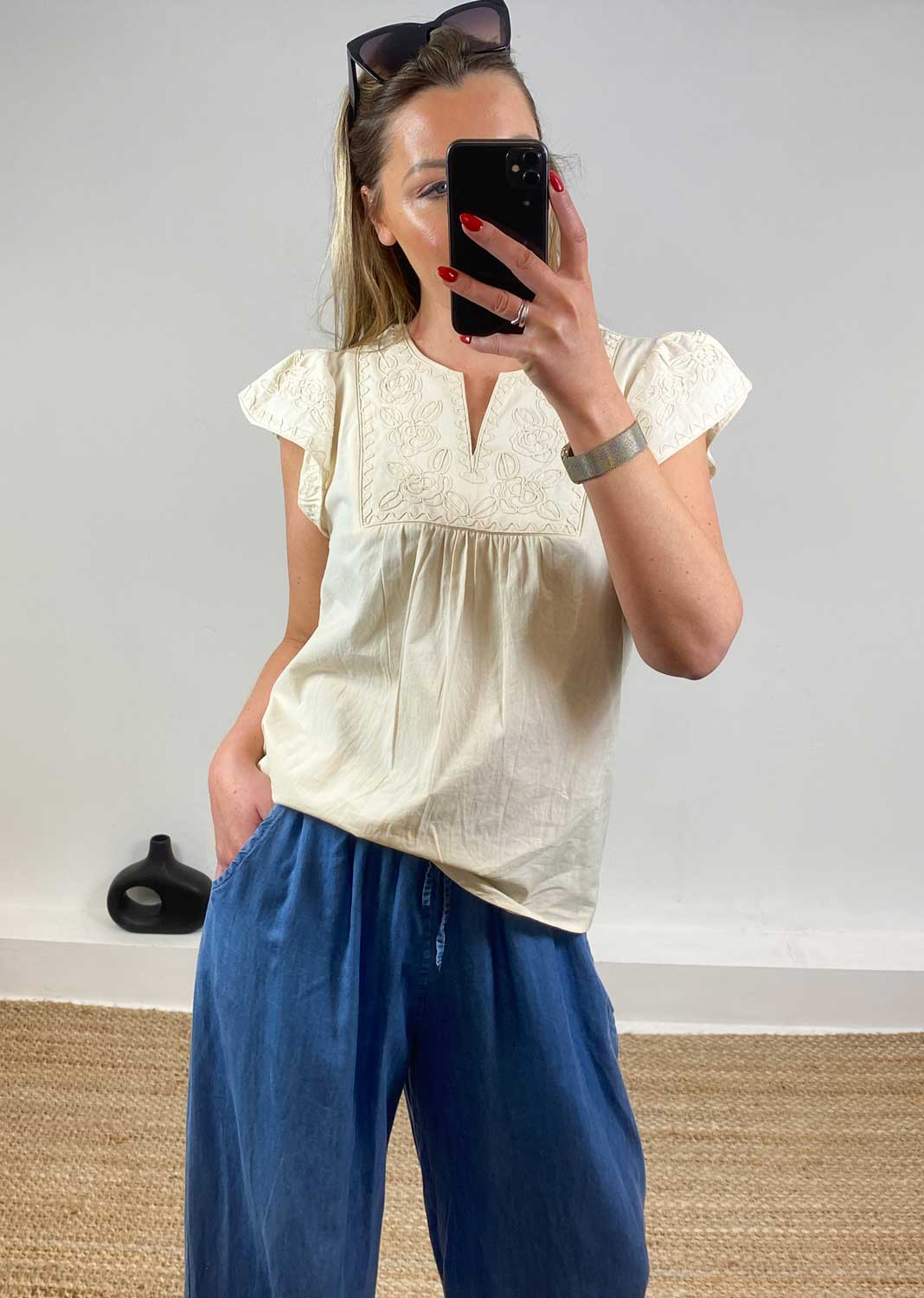Sylvie Embroidered Blouse
