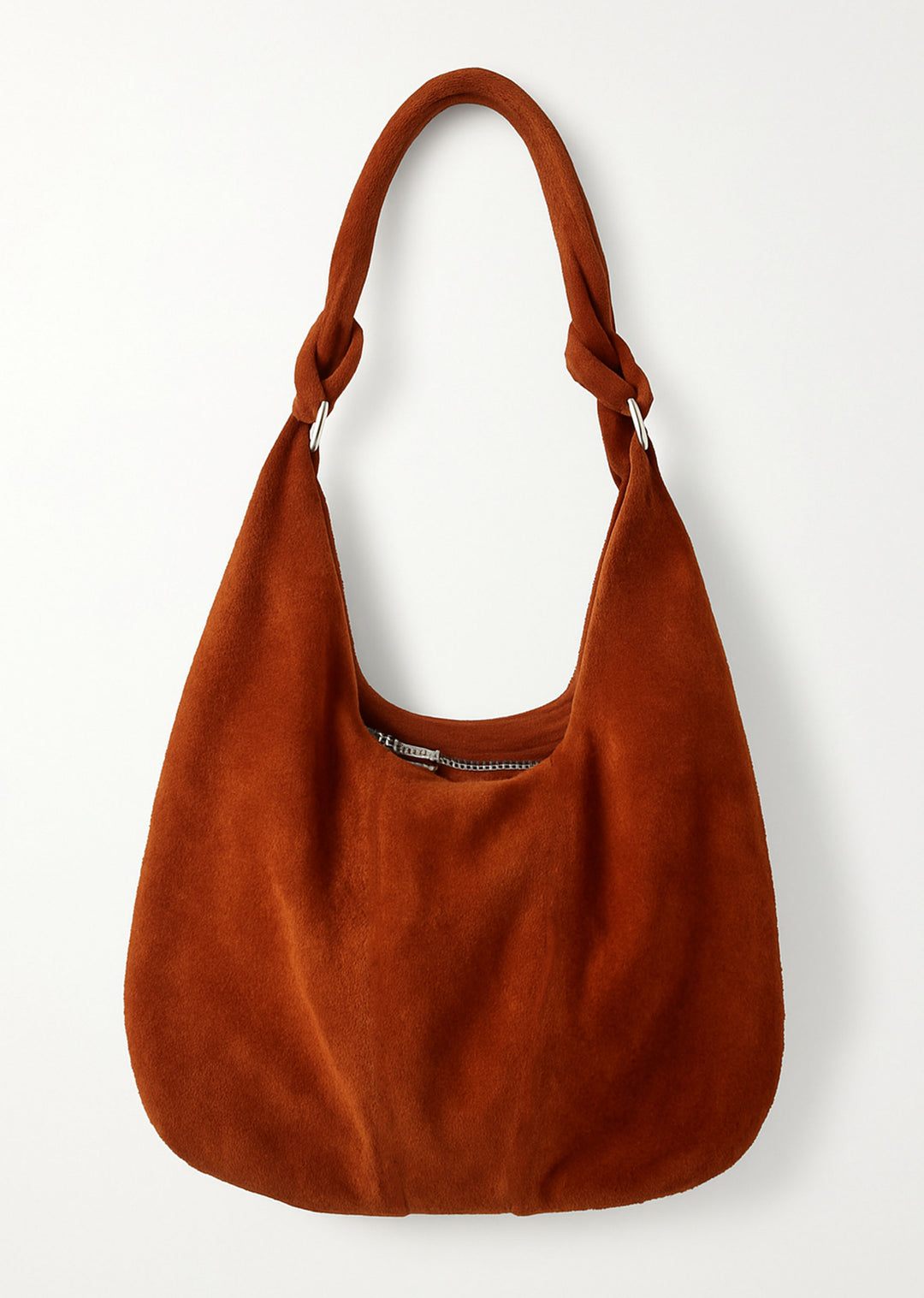 Tan Suede Slouchy Bag