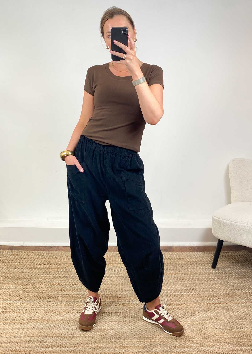 Tara Scoop Neck Tshirt Brown