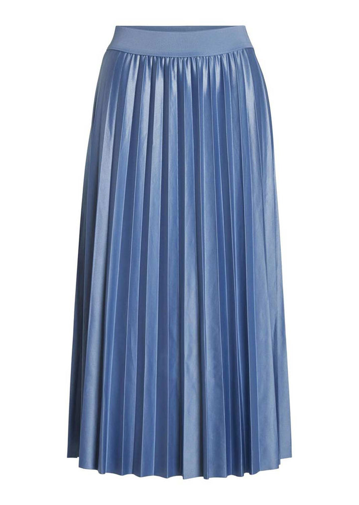 Tara Blue Pleated Skirt