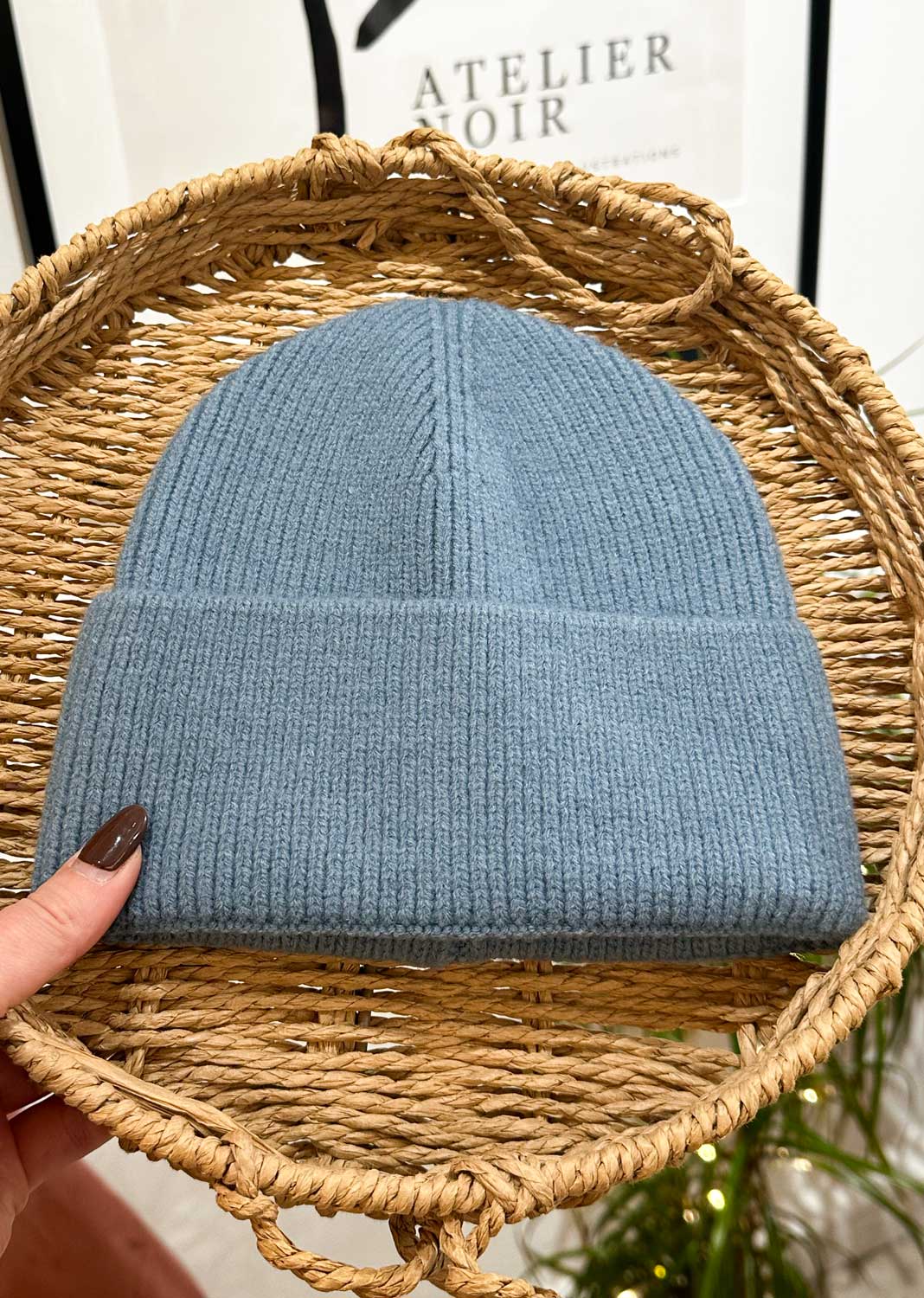Patel mid blue beanie hat 
