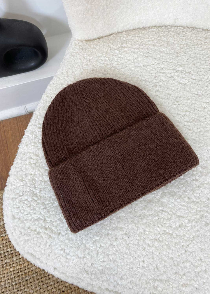 Tenby Beanie Hat in Chocolate