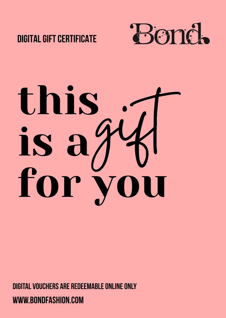 Bond Digital Gift Voucher