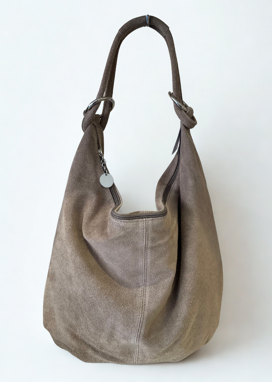 Cisco Suede Bag in Taupe