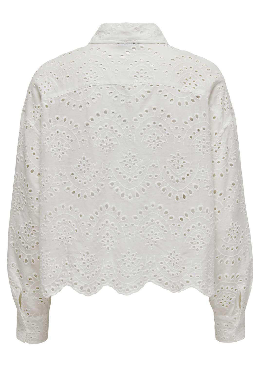 Valais Broderie Anglais Shirt in White