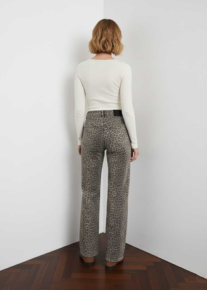 Whimsy Leopard Dad Jeans