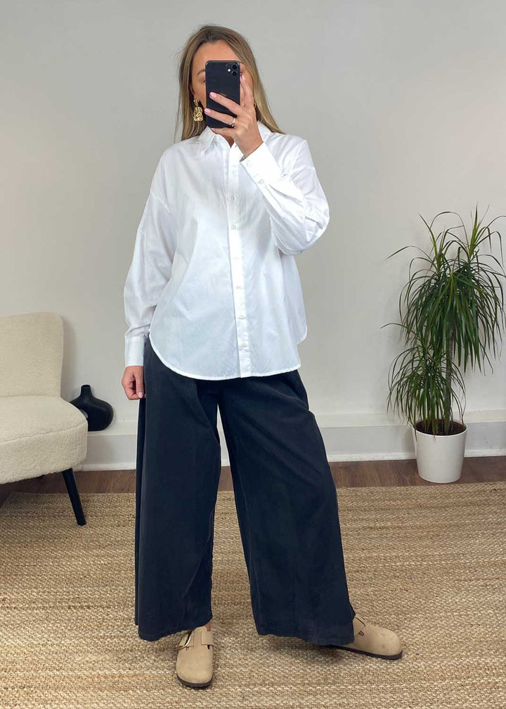 Annie Relaxed Fit Shirt in White