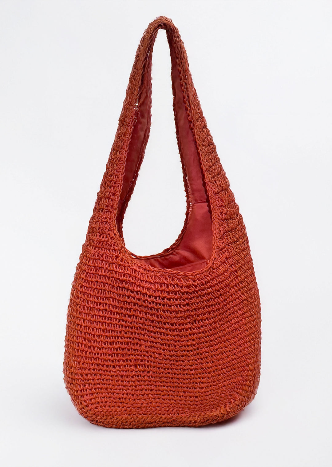 Alana Straw Tote Bag in Red