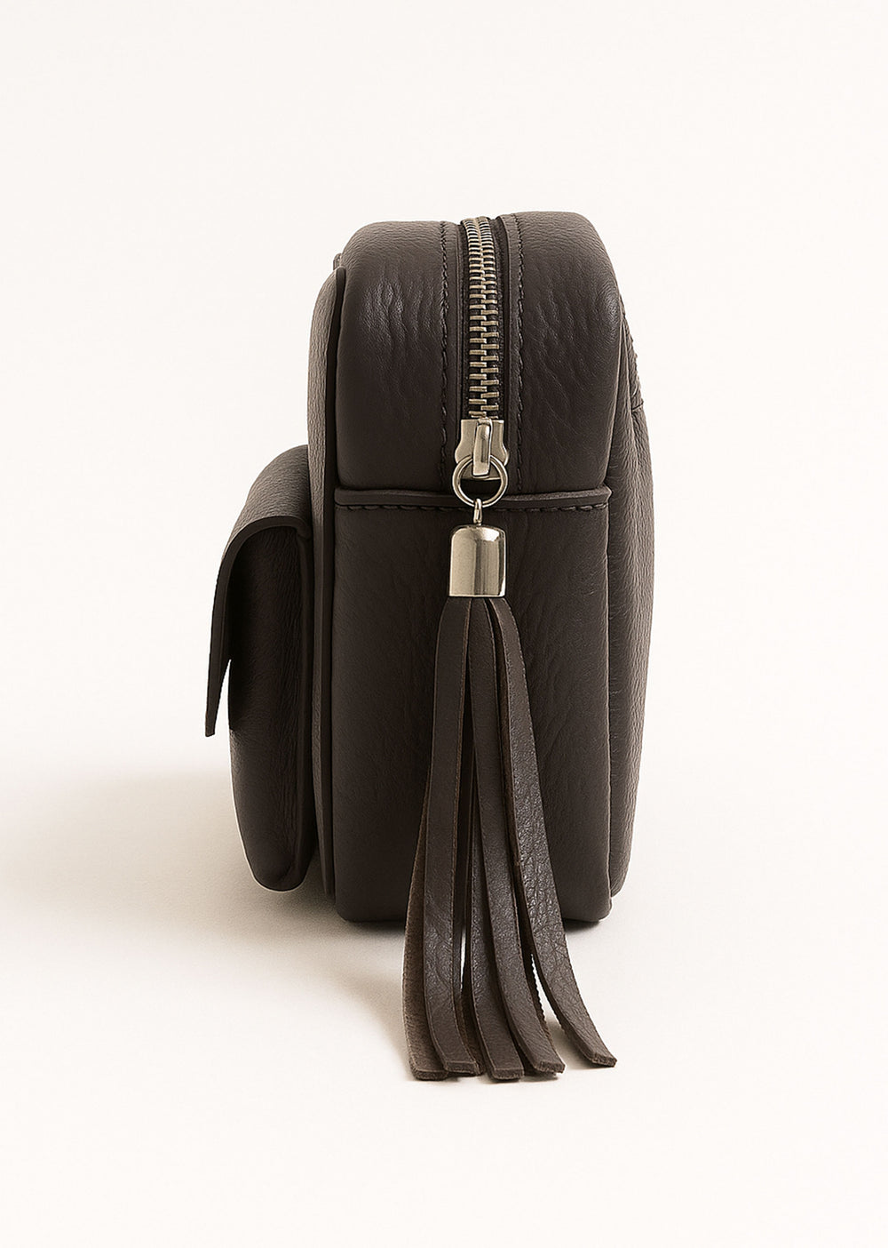 Brown Leather Bag and Purse Set