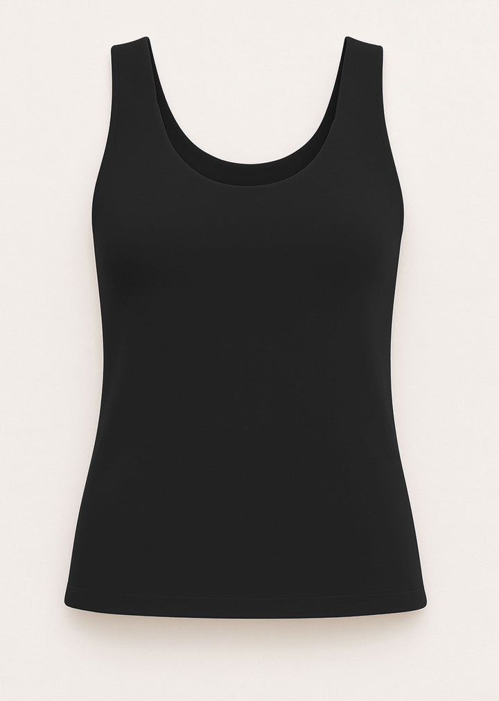 Black Smooth Vest